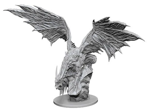 Pathfinder Deep Cuts Unpainted Miniatures: Silver Dragon