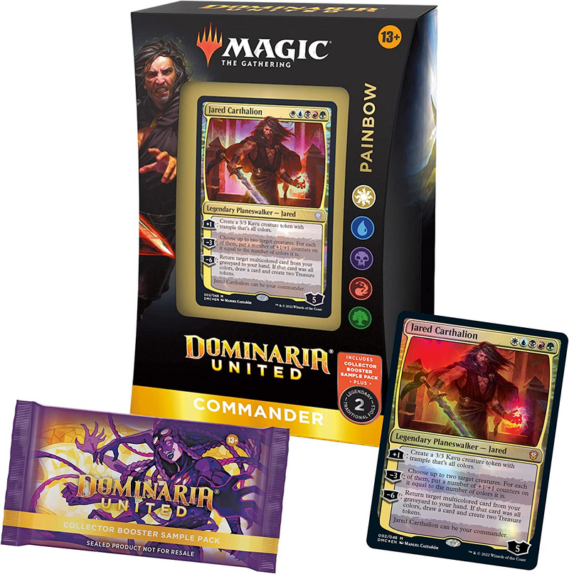 MTG Dominaria United Commander Deck - Painbow + Collector Booster Samp MTG Dominaria United Commander Deck - Painbow + Collector Booster Samp
