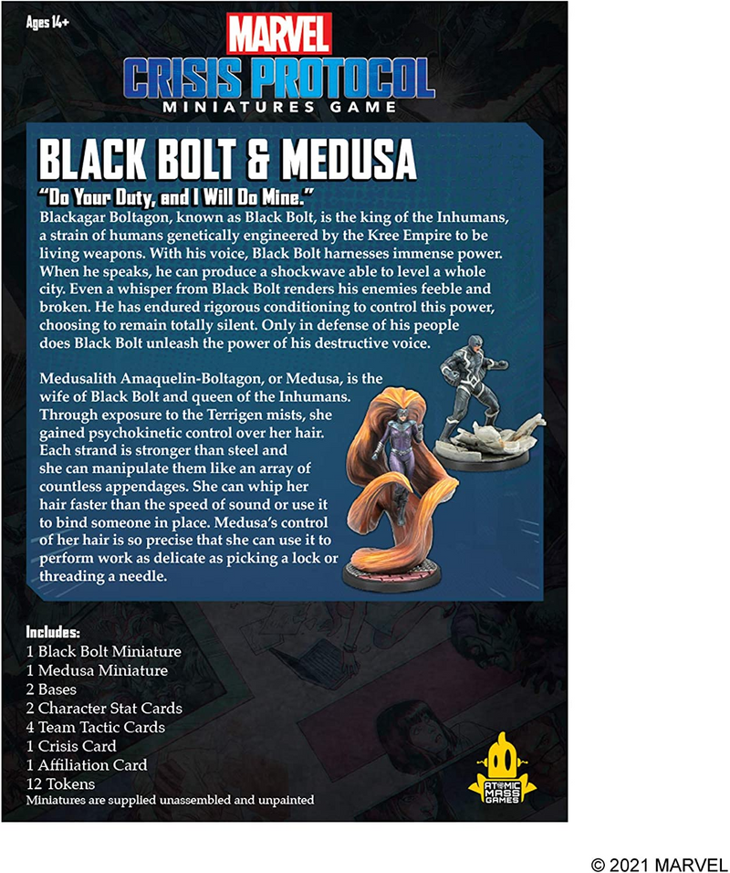 Marvel: Crisis Protocol - Black Bolt & Medusa