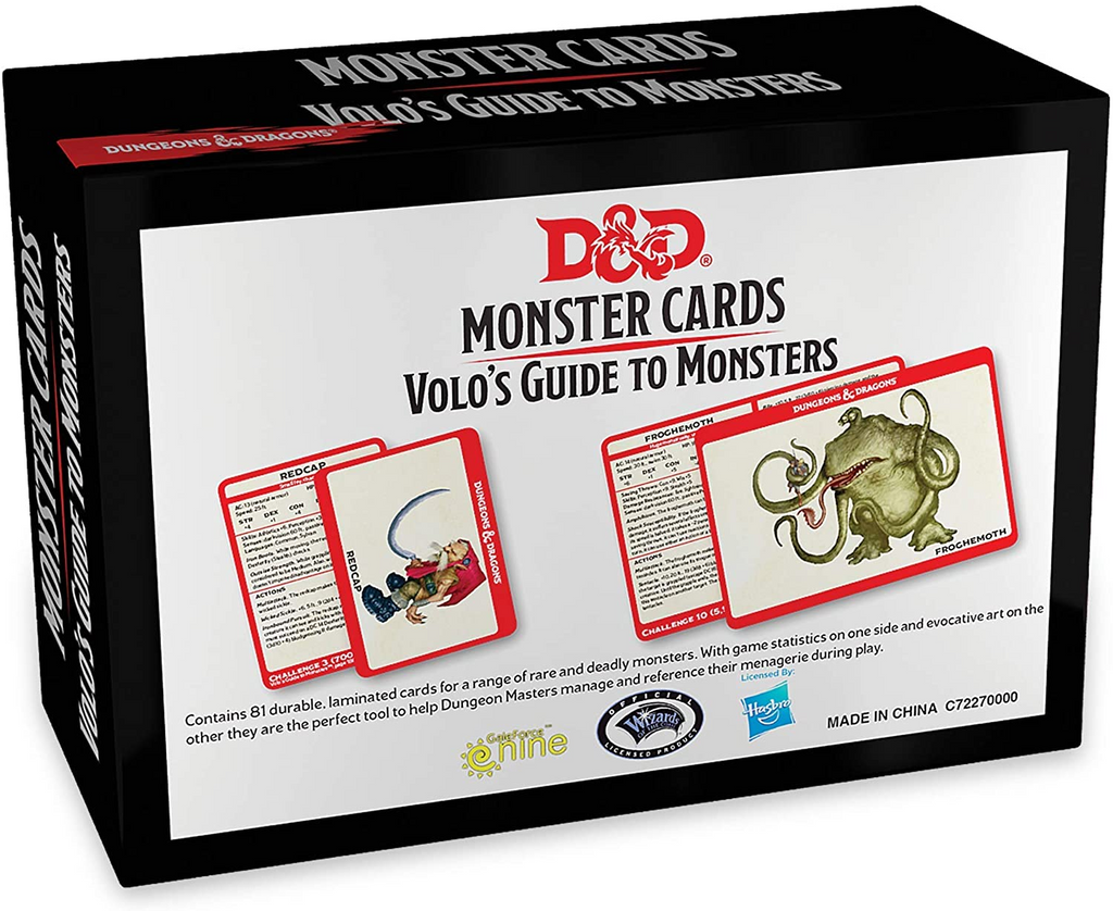 Dungeons & Dragons Monster Cards: Volo's Guide to Monsters Dungeons & Dragons Monster Cards: Volo's Guide to Monsters