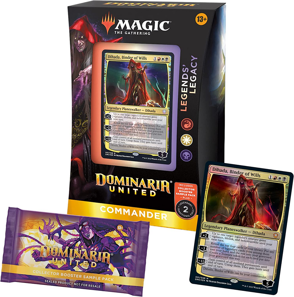 MTG Dominaria United Commander Deck - Legends' Legacy + Collector Boos MTG Dominaria United Commander Deck - Legends' Legacy + Collector Boos