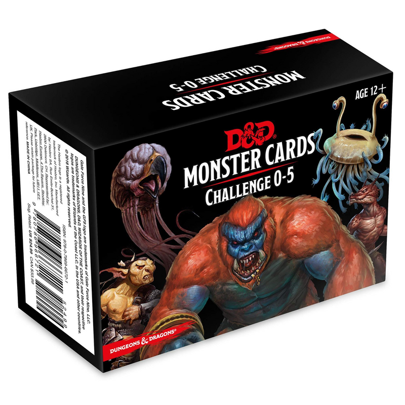 Dungeons & Dragons Monster Cards: Challenge 0-5