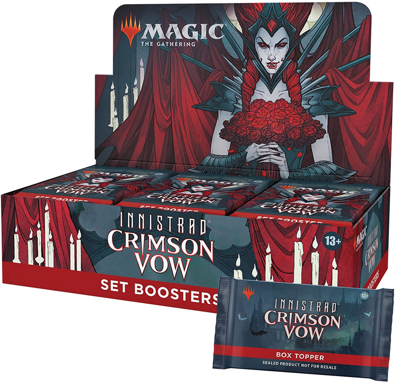 magic the gathering innistrad crimson vow draft booster box Magic: Innistrad: - (1 Booster Pack Each pack contains a combination of 14 Rares and/or Mythic Rares 27 Uncommons 38 Commons and 1 Land card Innistrad: Crimson Vow - Draft
