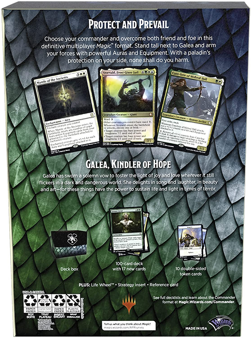 MTG Adventures in the Forgotten Realms: Aura of Courage - Commander De MTG Adventures in the Forgotten Realms: Aura of Courage - Commander De