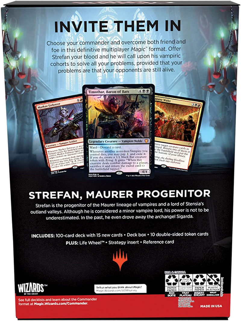 MTG Innistrad: Crimson Vow Commander Deck - Vampiric Bloodline MTG Innistrad: Crimson Vow Commander Deck - Vampiric Bloodline