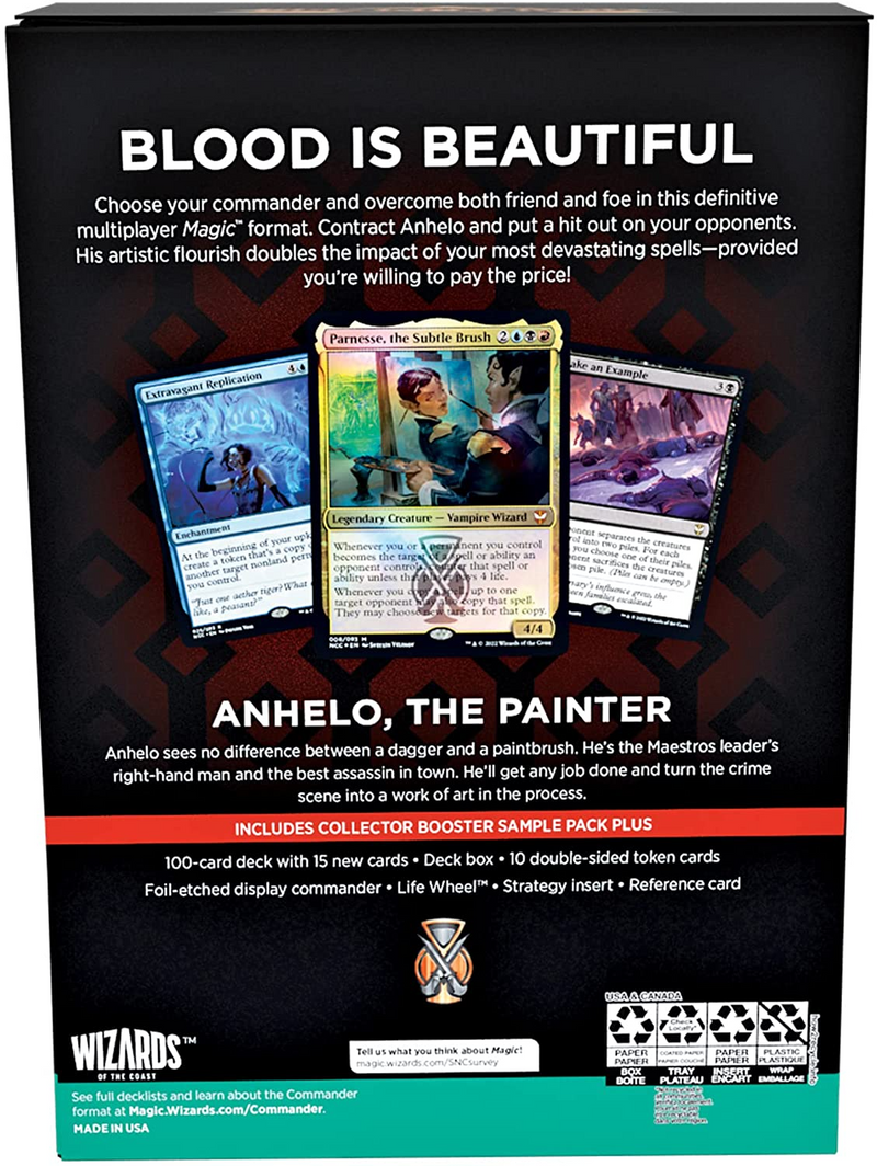 MTG Streets of New Capenna - Commander Deck | Maestros Massacre MTG Streets of New Capenna - Commander Deck | Maestros Massacre