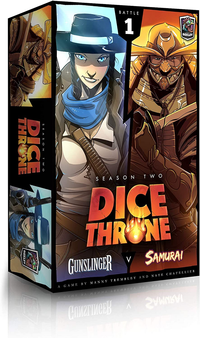 Dice Throne: Season 2 - Box 1 | Gunslinger vs Samurai [Base Game & Standalone Expansion]