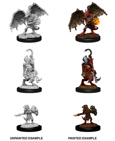 D&D Nolzur's Marvelous Miniatures: W12 Kobold Inventor, Dragonshield & Sorcerer [Unpainted]