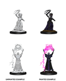 D&D Nolzur's Marvelous Miniatures: W12 Drow Mage & Drow Priestess [Unpainted]