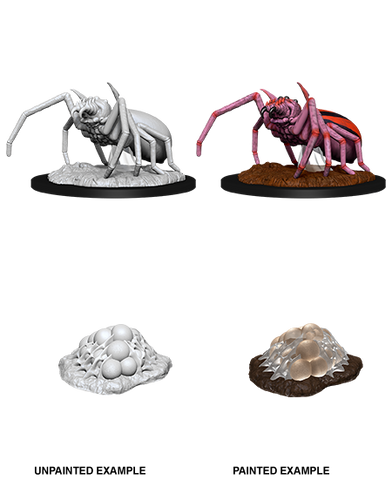D&D Nolzur's Marvelous Miniatures: W12 Giant Spider & Egg Clutch [Unpainted]
