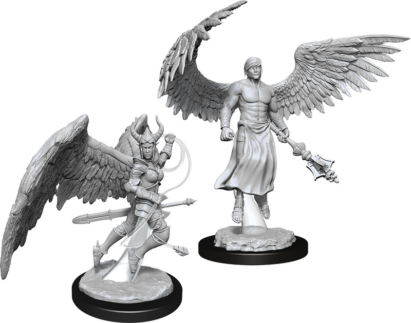 D&D Nolzur's Marvelous Miniatures: W13 Deva & Erinyes [Unpainted]