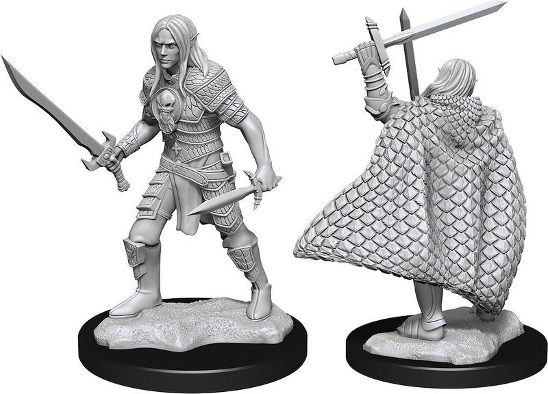 Pathfinder: Deep Cuts Miniatures - W13 Male Elf Fighter [Unpainted]