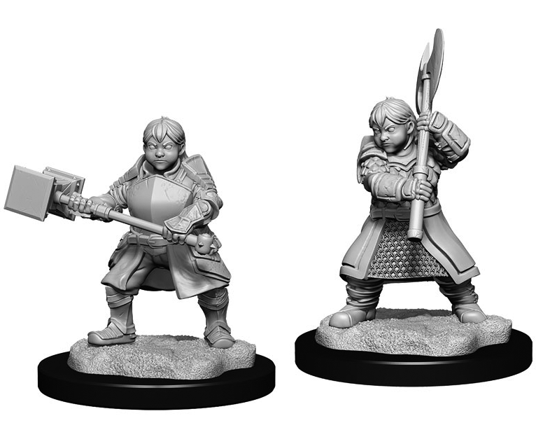 Critical Role Miniatures: W01 Dwarf Dwendalian Empire Fighter [Unpainted]