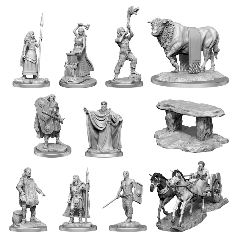 WizKids Deep Cuts Miniatures: W17 Brigante Celts [Unpainted]