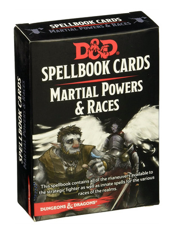 Dungeons & Dragons Spellbook Cards: Martial Powers & Races