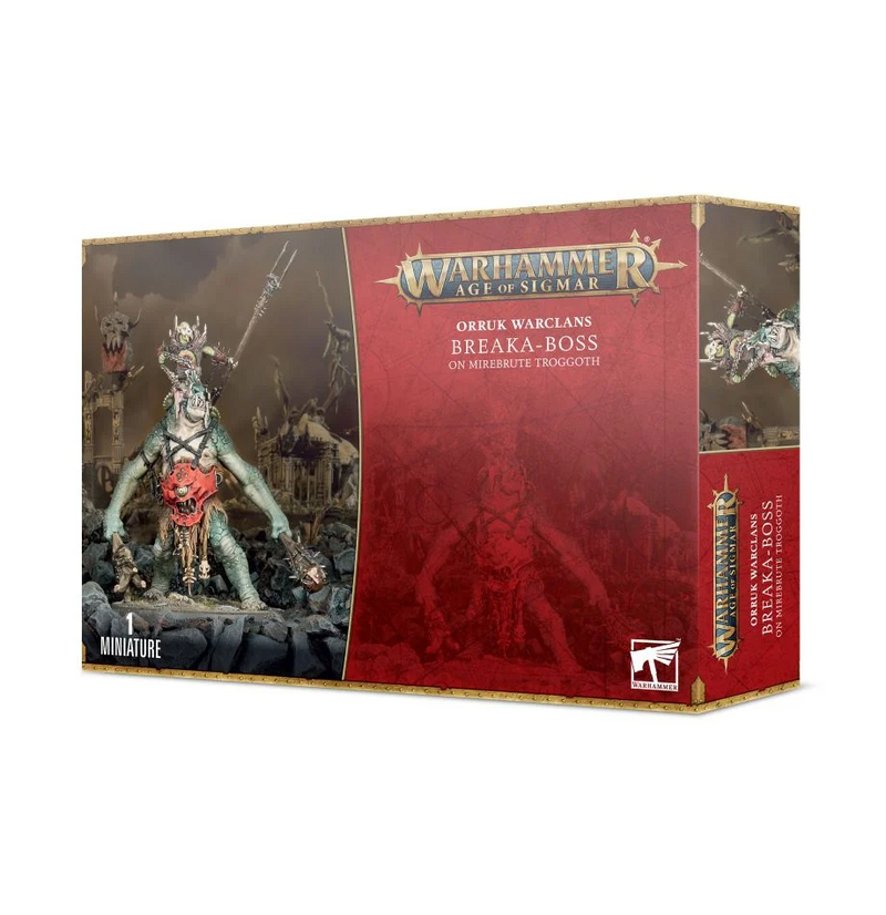 Orruk Warclans Breaka-boss on Mirebrute Troggoth