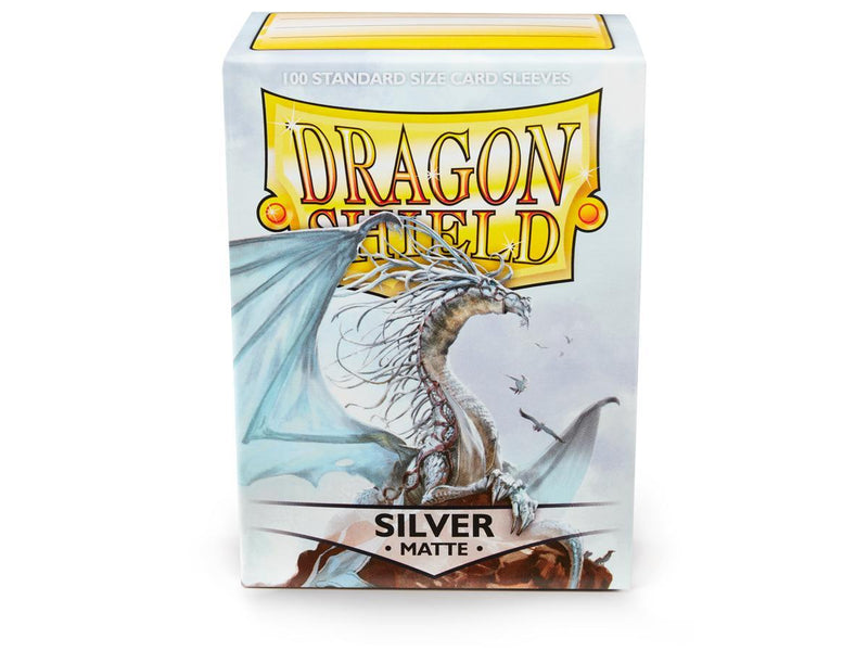 Dragon Shield Matte Sleeve - Silver ‘Caelum’ 100ct