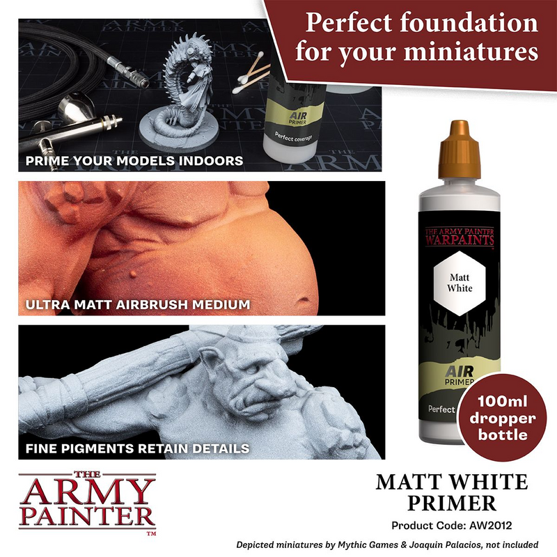 The Army Painter | Warpaints Air: Primer - Matt White (100ml)