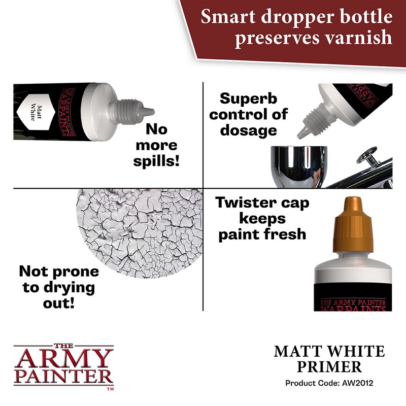 The Army Painter | Warpaints Air: Primer - Matt White (100ml)