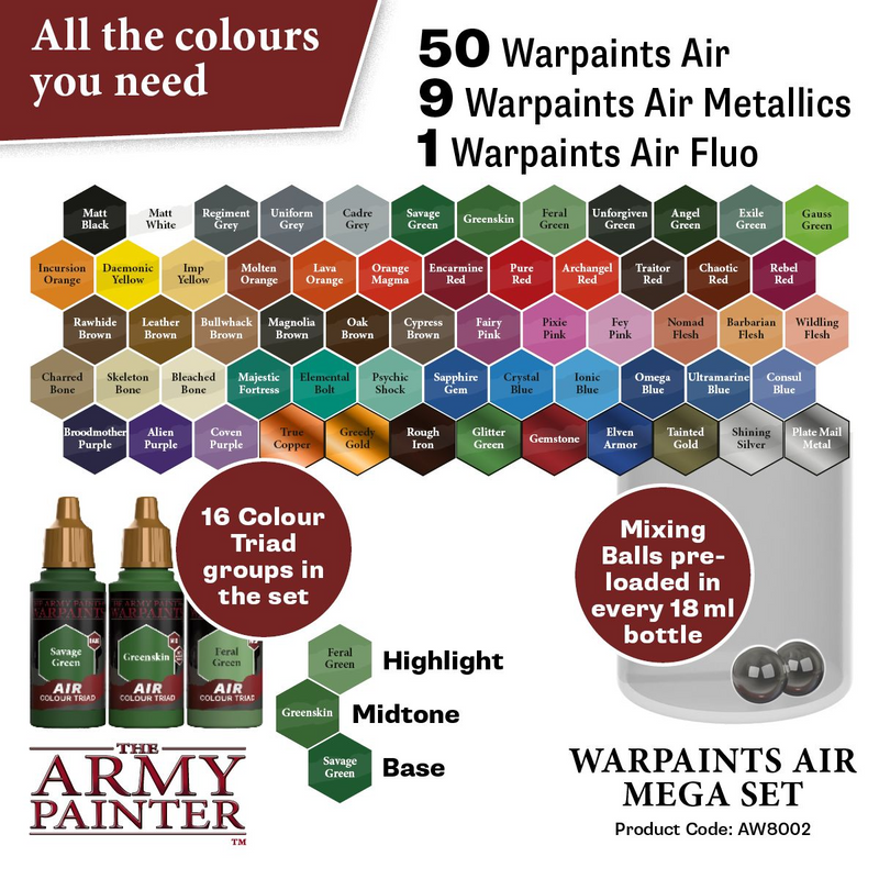 The Army Painter: Warpaints Air - Mega Set