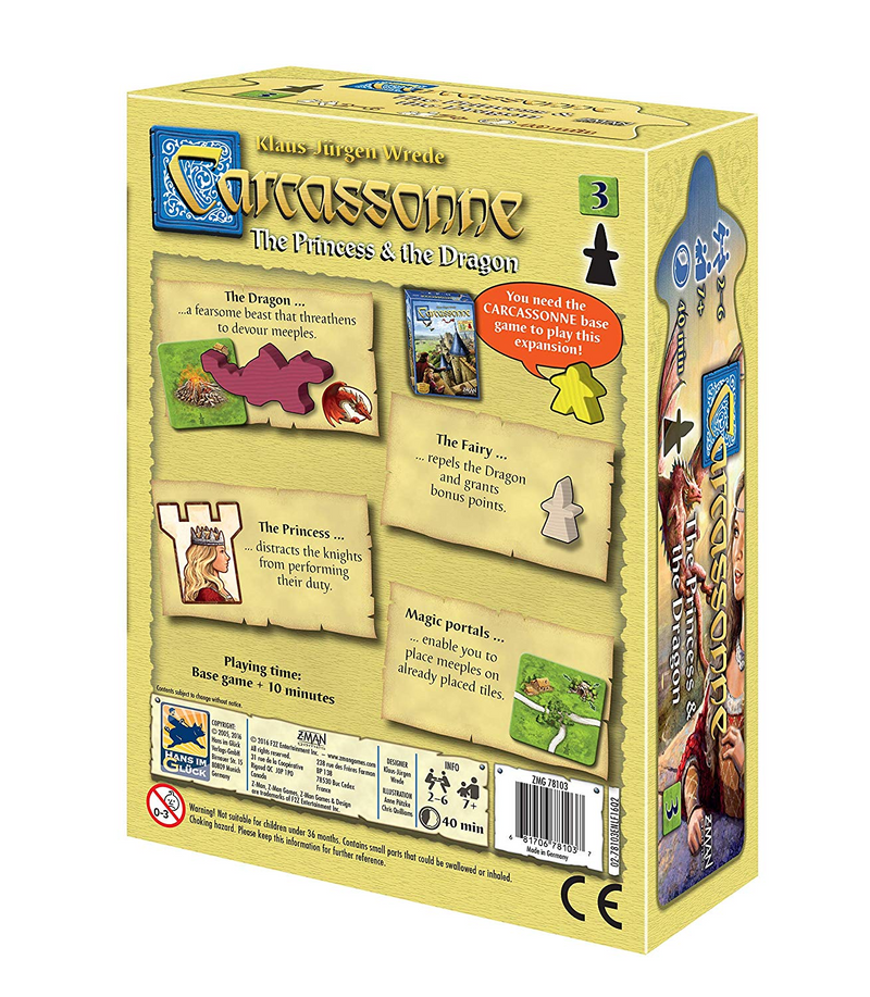 Carcassonne: Expansion 3 - The Princess & the Dragon [Expansion]