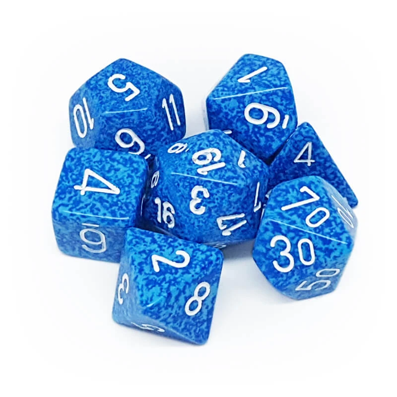 Chessex 25306 Speckled Water RPG Polyhedral Dice Set [7ct]