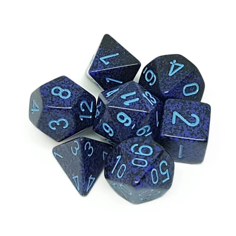 Chessex 25307 Speckled Cobalt RPG Polyhedral Dice Set [7ct]