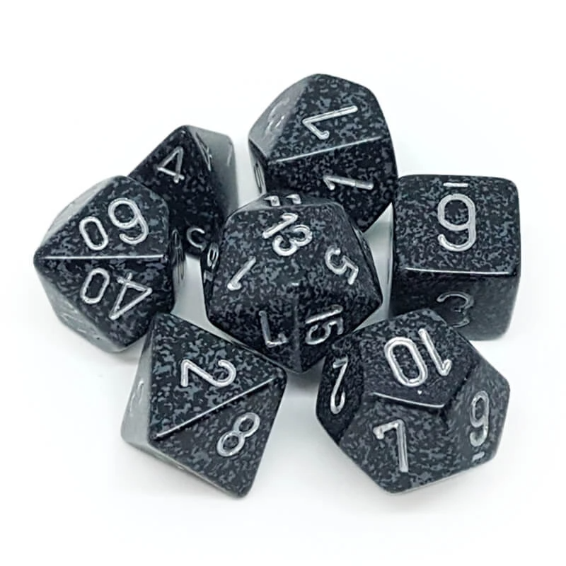 Chessex 25318 Speckled Ninja RPG Polyhedral Dice Set [7ct]