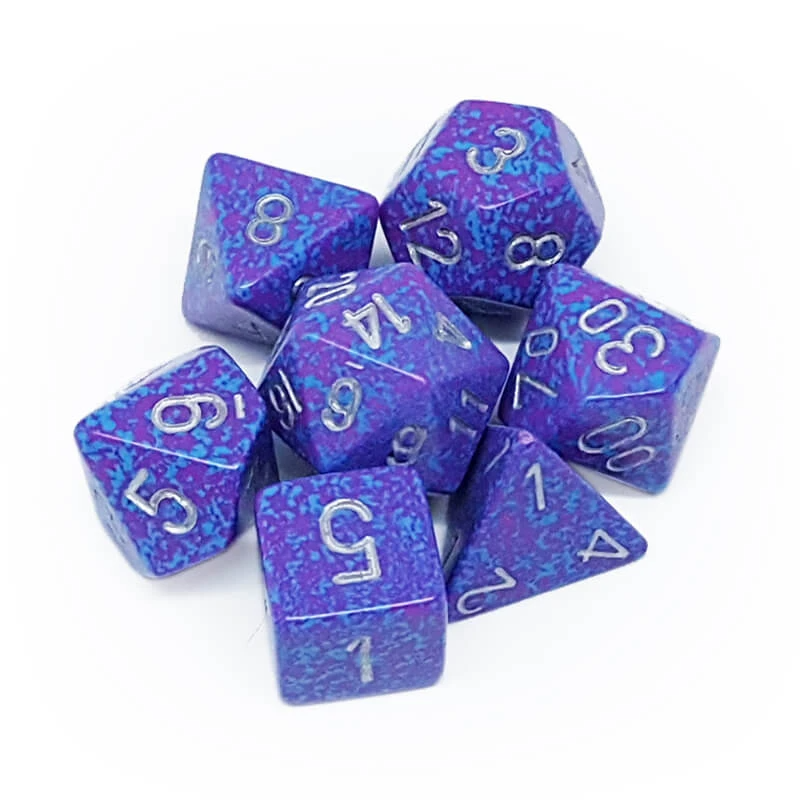Chessex 25347 Speckled Silver Tetra RPG Polyhedral Dice Set [7ct]
