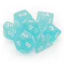 Chessex 27405 Frosted Teal/White RPG Polyhedral Dice Set [7ct]