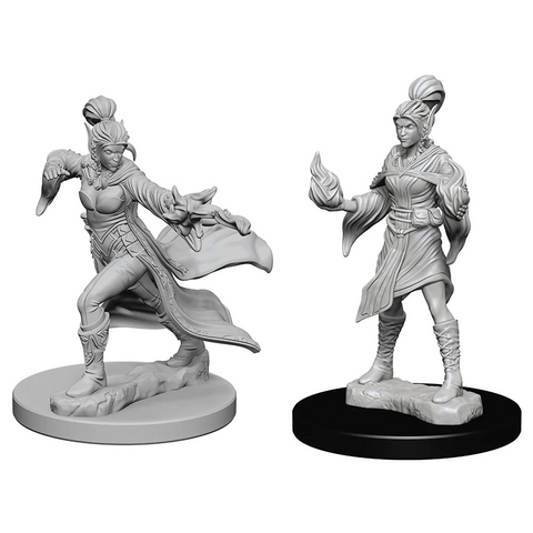 Pathfinder Battles Deep Cuts Miniatures: W01 Elf Female Sorcerer [Unpainted]