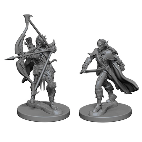 Pathfinder Battles Deep Cuts Miniatures: W01 Elf Male Fighter [Unpainted]