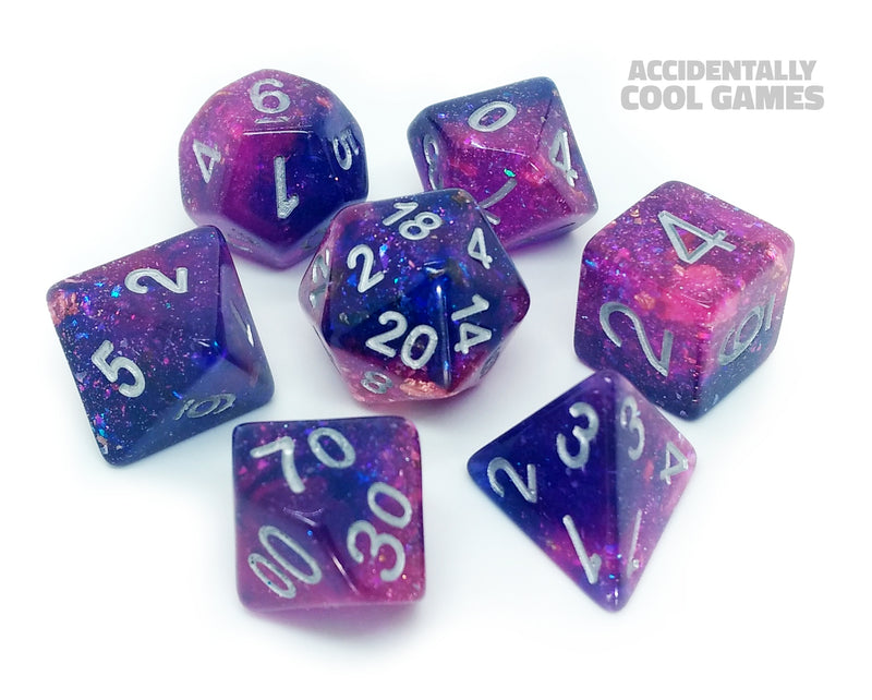 FanRoll MET 633 Eternal Purple/Blue RPG Polyhedral Dice Set [7ct]