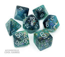 FanRoll MET 634 Eternal Teal/Black RPG Polyhedral Dice Set [7ct]