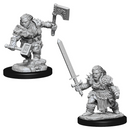 Pathfinder Battles Deep Cuts Miniatures: W08 Female Dwarf Barbarian [Unpainted]