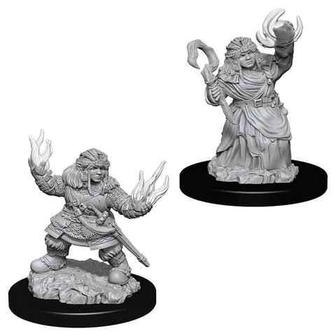 Pathfinder Battles Deep Cuts Miniatures: W07 Female Dwarf Summoner [Unpainted] *OUT OF PRINT*