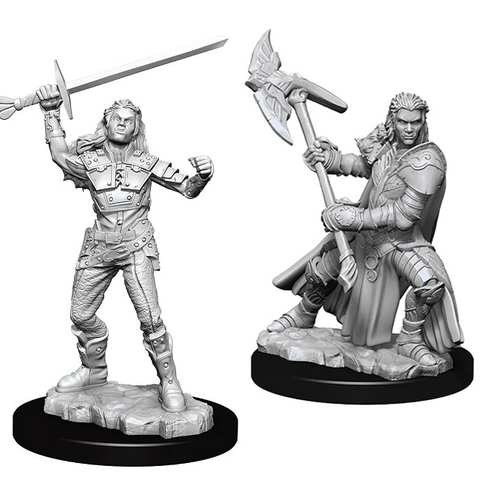 D&D Nolzur's Marvelous Miniatures: W07 Half-Orc Fighter [Unpainted]