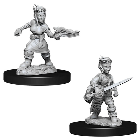Pathfinder Battles Deep Cuts Miniatures: W08 Female Halfling Rogue [Unpainted]