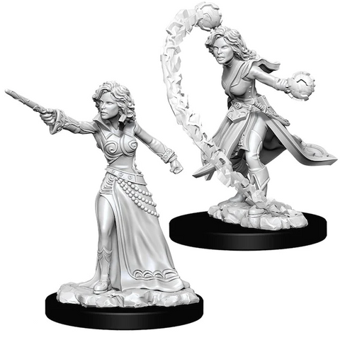 Pathfinder Battles Deep Cuts Miniatures: W06 Female Human Wizard [Unpainted]