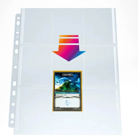 Gamegenic Ultrasonic Toploading 9-Pocket Pages - Clear [10ct]