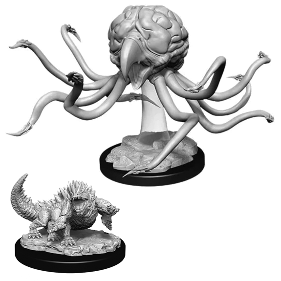 D&D Nolzur's Marvelous Miniatures: W11 Grell & Basilisk [Unpainted]