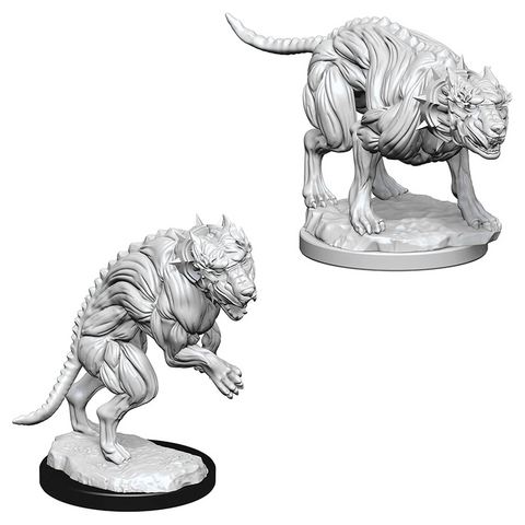 Pathfinder Battles Deep Cuts Miniatures: W01 Hell Hounds [Unpainted]