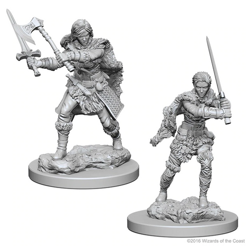 D&D Nolzur's Marvelous Miniatures: W01 Human Barbarian [Unpainted]
