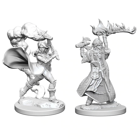 Pathfinder Battles Deep Cuts Miniatures: W01 Human Female Cleric [Unpainted]