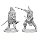 Pathfinder Battles Deep Cuts Miniatures: W01 Human Male Fighter [Unpainted]