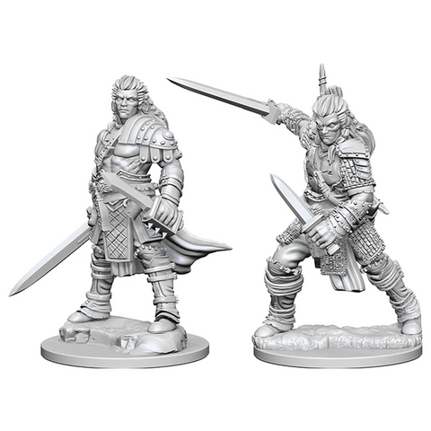 Pathfinder Battles Deep Cuts Miniatures: W01 Human Male Fighter [Unpainted]