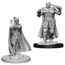 D&D Nolzur's Marvelous Miniatures: W08 Human Ranger & Moon Elf Sorcerer [Unpainted]