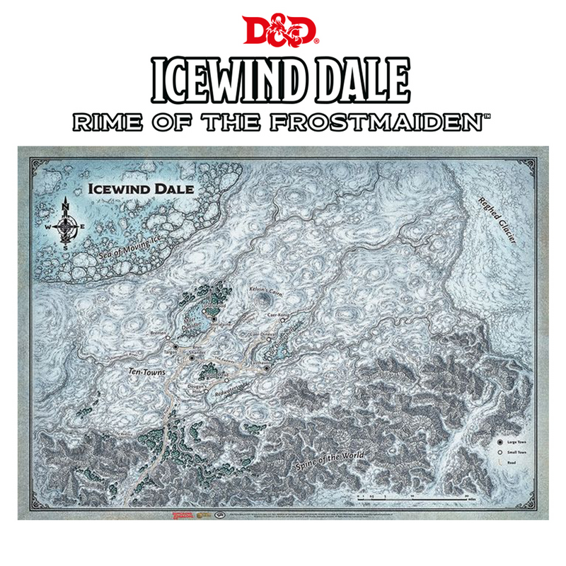 D&D Icewind Dale: Rime of the Frostmaiden - Icewind Dale Map