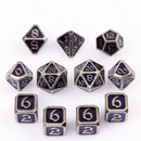 Die Hard Dice RPG Polyhedral Metal Dice Set - Drakona Gemtooth Edohain [11ct]