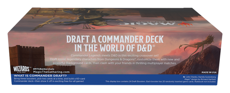 MTG Commander Legends: Battle for Baldur's Gate - Draft Booster Box | 24 Packs